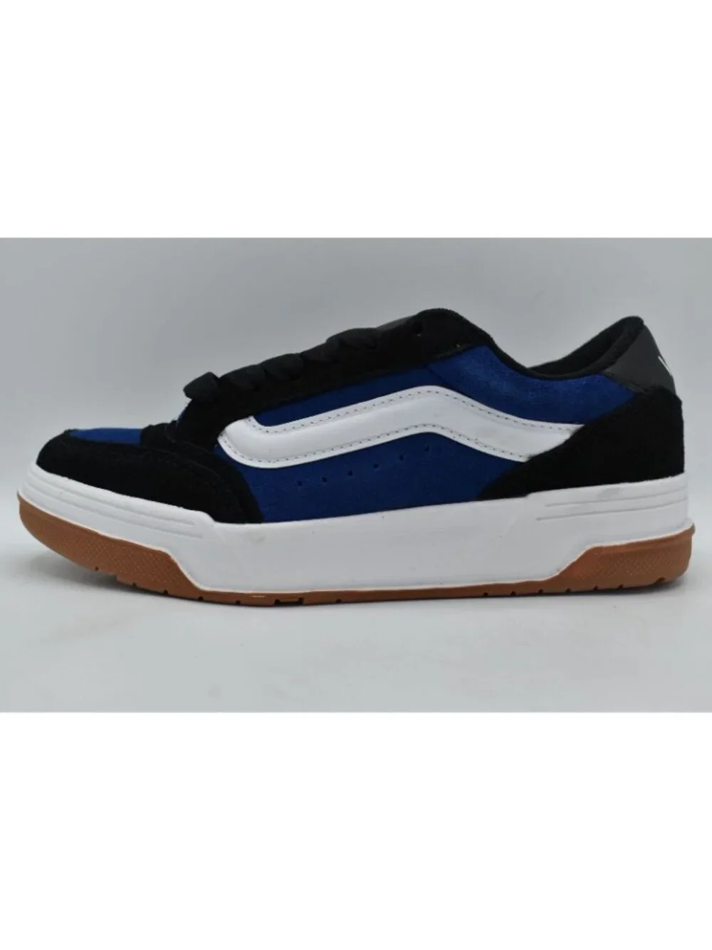 Vans‎ Womens Size 7.5 Hylane Retro Skate Y2K Black Blue Sneaker Shoes